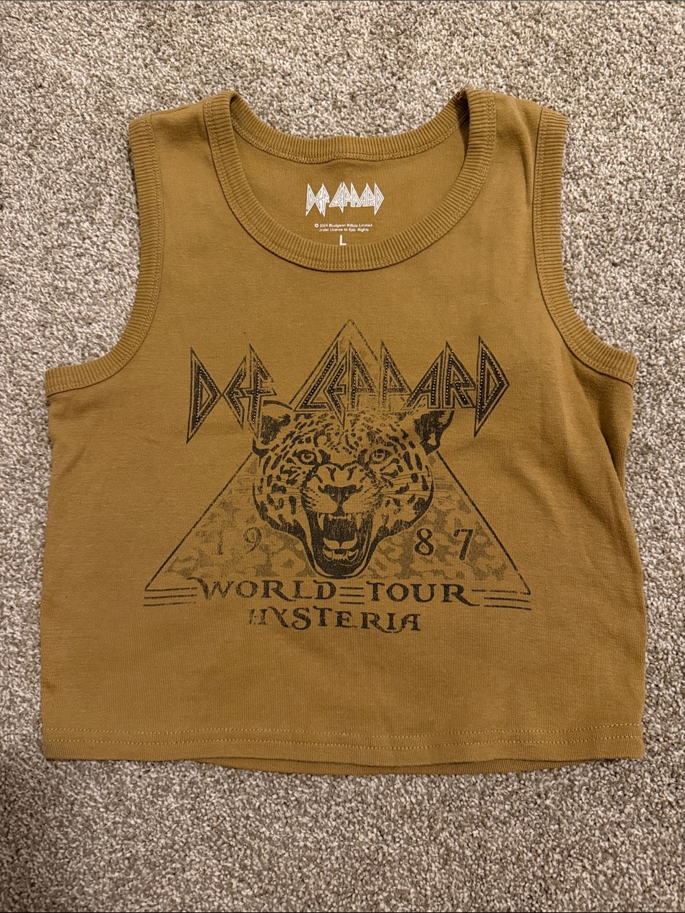 Def Leppard Crop Tank Top